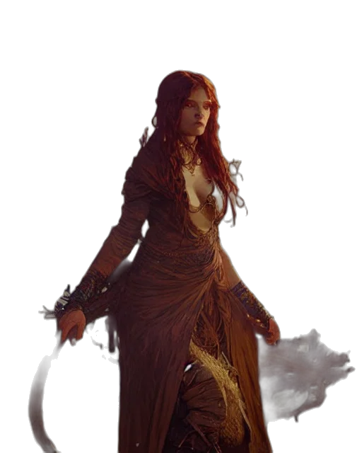 staff, dress, fantasy art, concept art transparent PNG cut-out