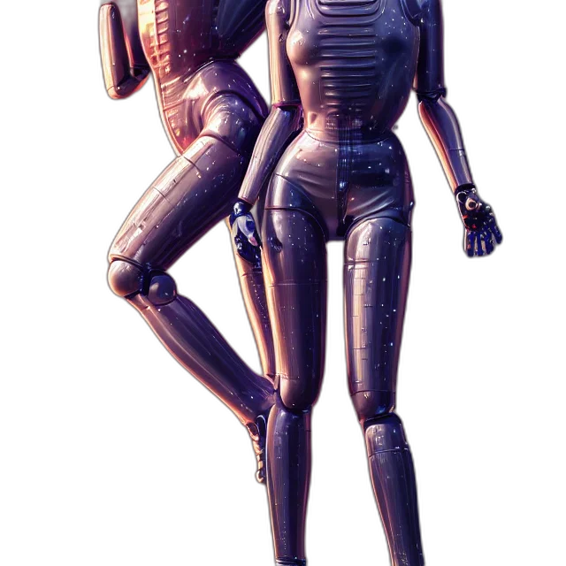 robot, weapon, staff, jacket transparent PNG cut-out