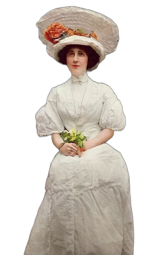 dress, hat, staff, face transparent PNG cut-out