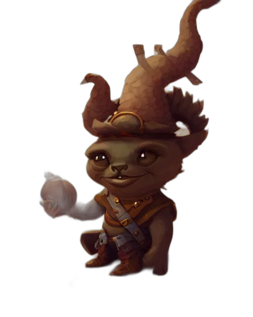staff, creature, dragon, hat transparent PNG cut-out