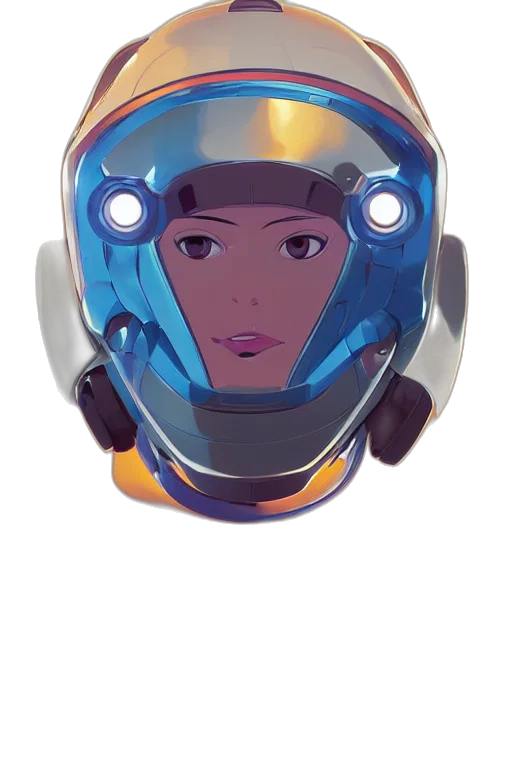robot, mask, face, concept art transparent PNG cut-out