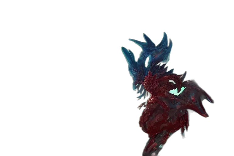 dragon, creature, mask, hair transparent PNG cut-out