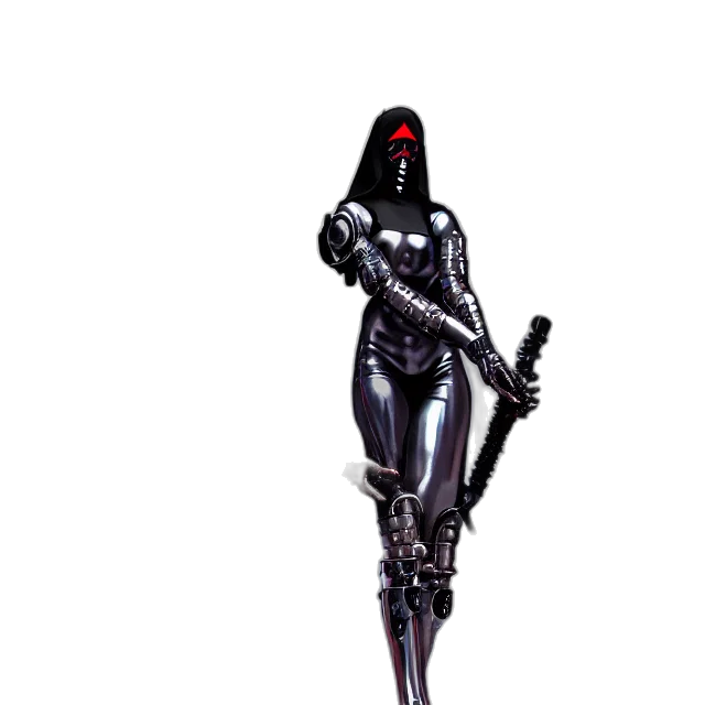robot, weapon, staff, sword transparent PNG cut-out