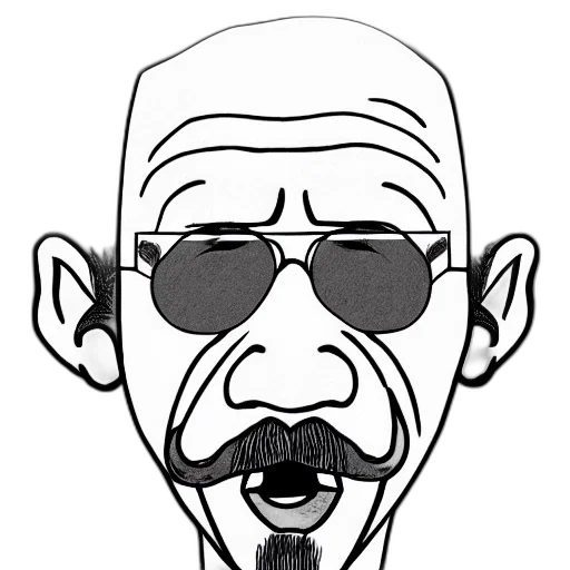 face, cartoon, comic book art, photorealistic transparent PNG cut-out