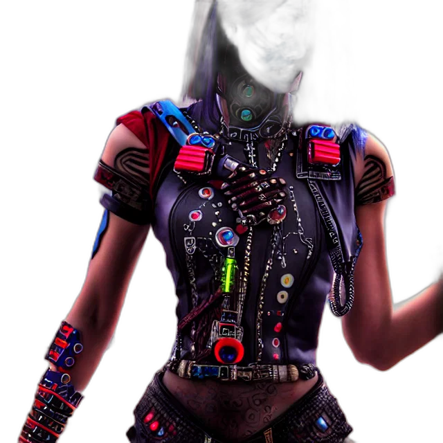 robot, jacket, mask, dress transparent PNG cut-out