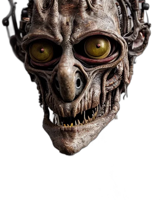 mask, face, robot, creature transparent PNG cut-out