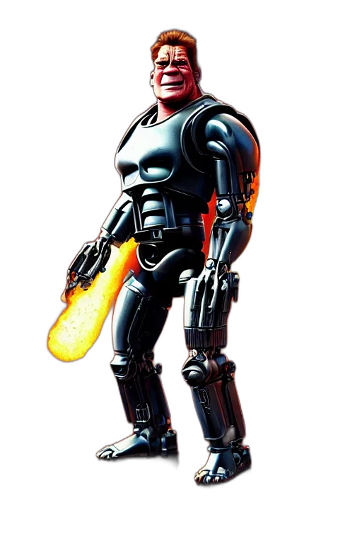 robot, weapon, staff, concept art transparent PNG cut-out
