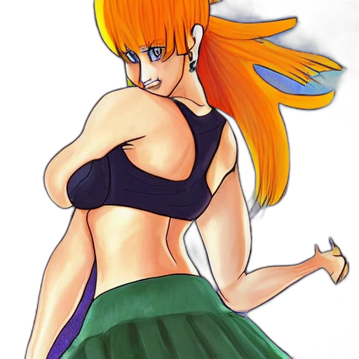 dress, concept art, anime, cartoon transparent PNG cut-out