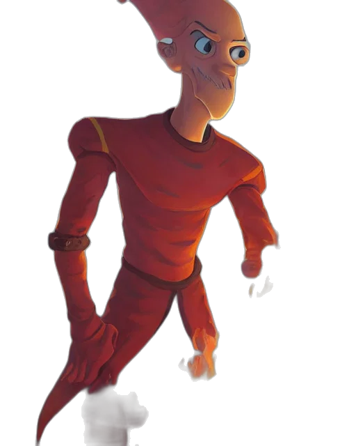robot, creature, staff, mask transparent PNG cut-out