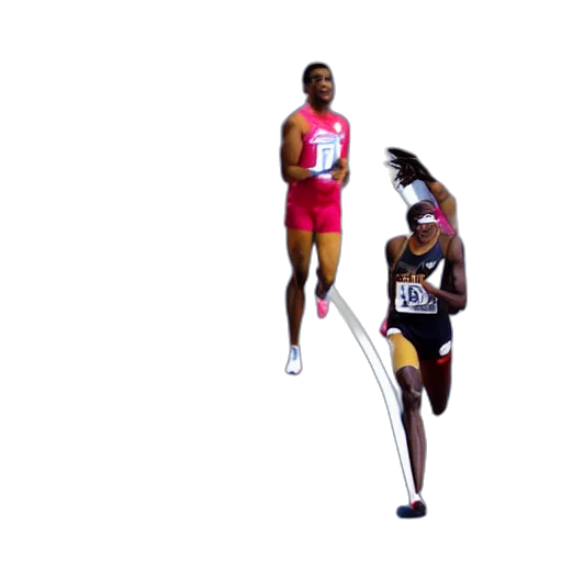 sprinters, vying, gold, track transparent PNG cut-out