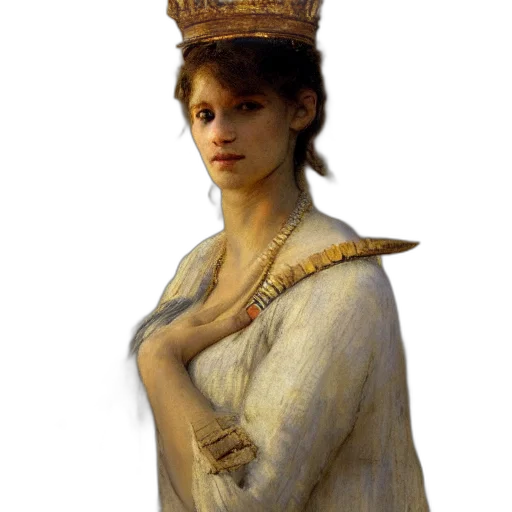 crown, staff, jewelry, face transparent PNG cut-out