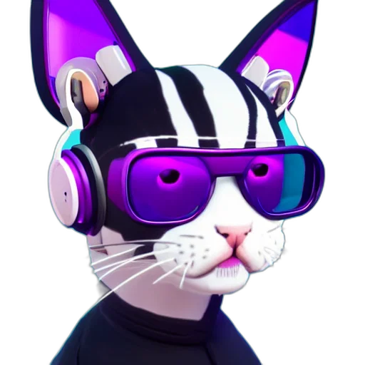 staff, mask, robot, cyberpunk transparent PNG cut-out