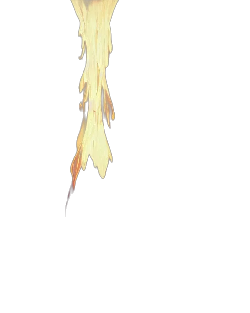 hair, staff, dress, creature transparent PNG cut-out