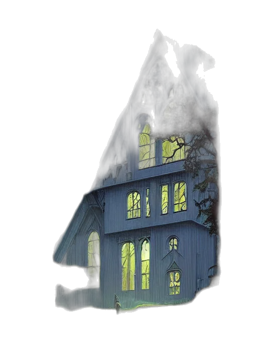 building, concept art, 3d render, watercolor transparent PNG cut-out