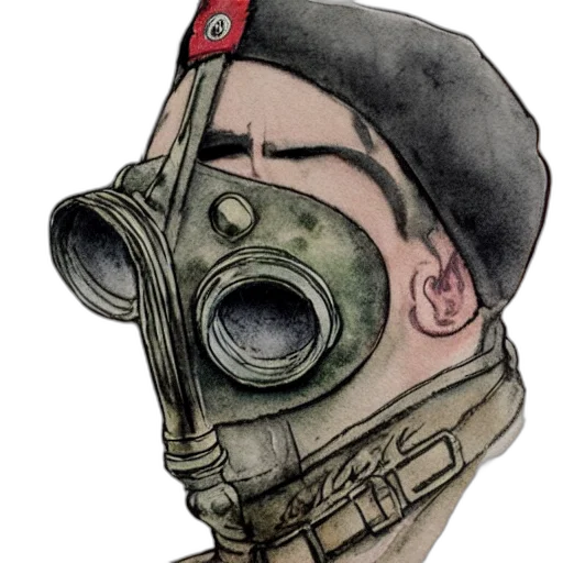 mask, face, hat, weapon transparent PNG cut-out