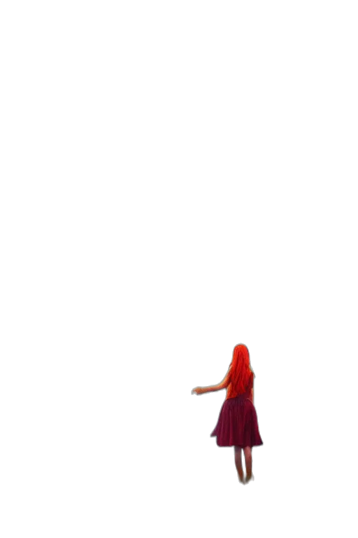 dress, hair, creature, bottle transparent PNG cut-out