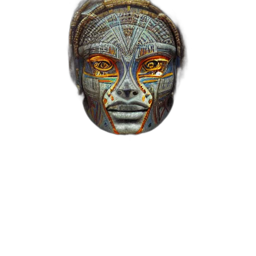mask, face, jewelry, staff transparent PNG cut-out