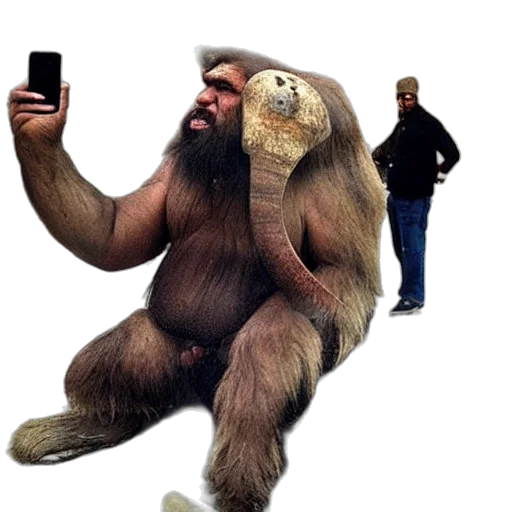 creature, animal, staff, hair transparent PNG cut-out