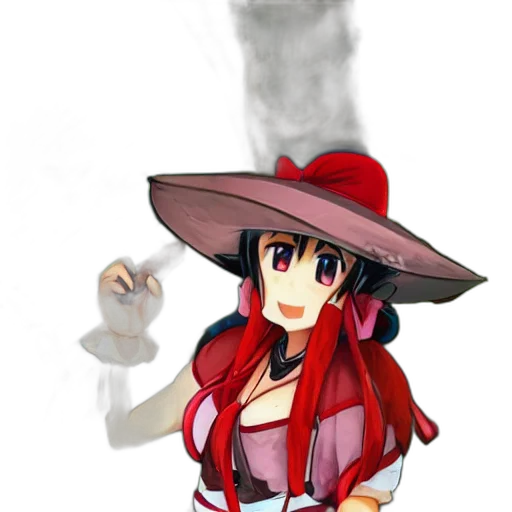hat, staff, dress, weapon transparent PNG cut-out