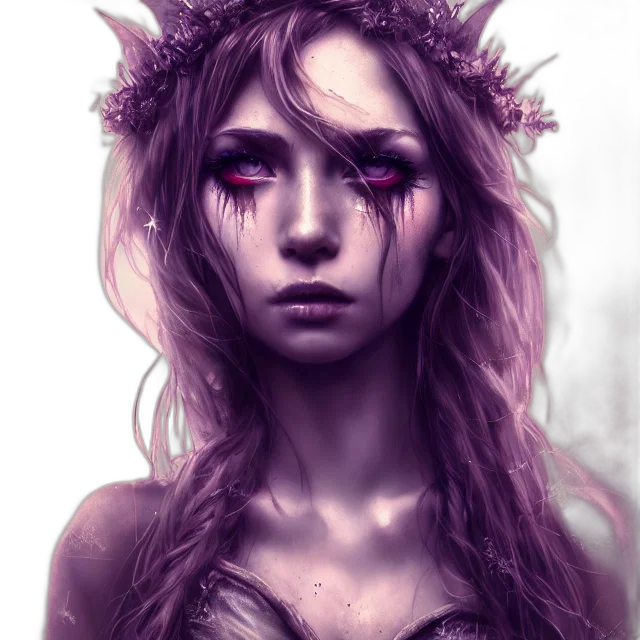 face, crown, mask, creature transparent PNG cut-out