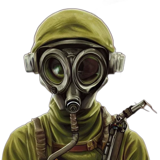 mask, face, staff, weapon transparent PNG cut-out