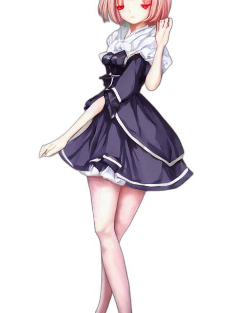 dress, staff, crown, anime transparent PNG cut-out