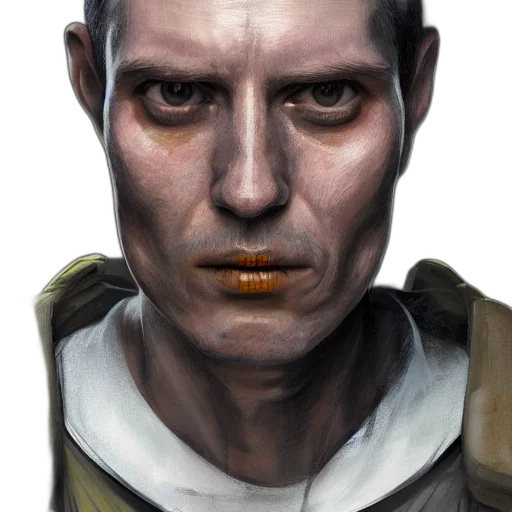 face, mask, staff, photorealistic transparent PNG cut-out