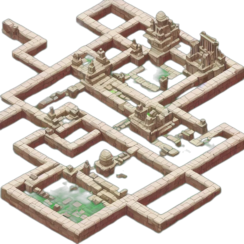 pixel art, concept art, 3d render, fantasy art transparent PNG cut-out