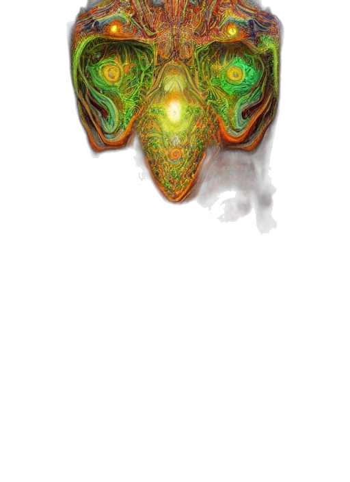 mask, dragon, face, creature transparent PNG cut-out