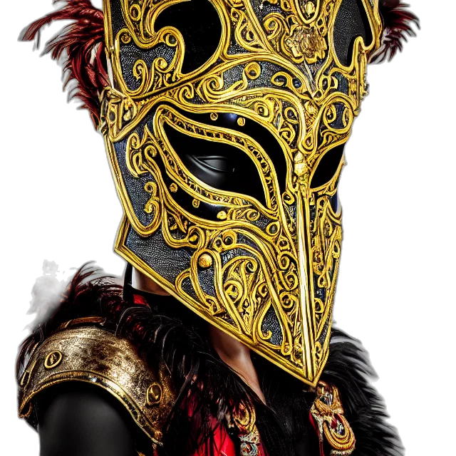 mask, face, fantasy art, full transparent PNG cut-out