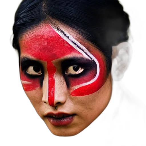 mask, face, staff, dragon transparent PNG cut-out