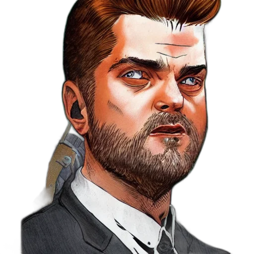 face, jacket, staff, hair transparent PNG cut-out