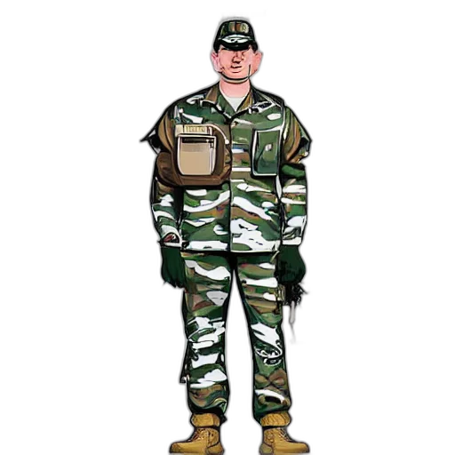 jacket, staff, weapon, concept art transparent PNG cut-out