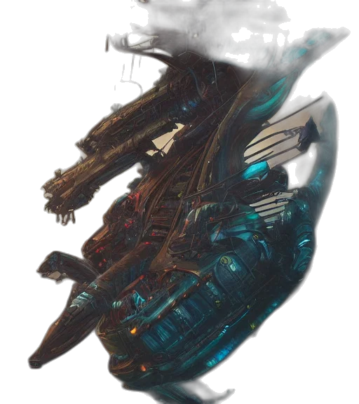 dragon, weapon, robot, mask transparent PNG cut-out