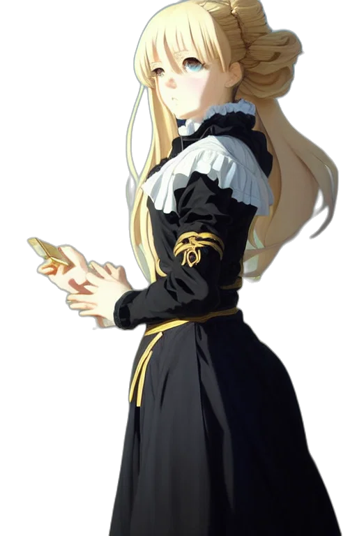 dress, staff, crown, sword transparent PNG cut-out