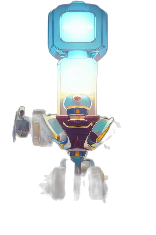 robot, staff, bottle, weapon transparent PNG cut-out