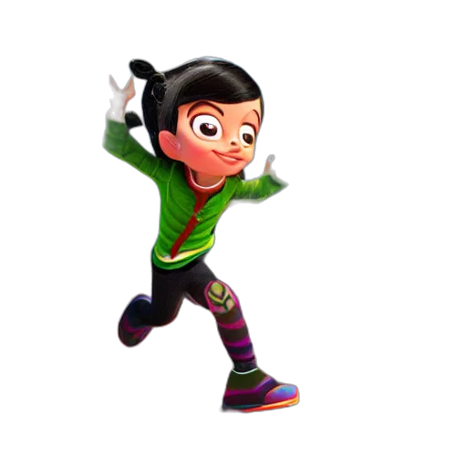 jacket, staff, 3d render, cartoon transparent PNG cut-out