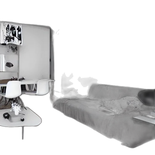 furniture, robot, food, 3d render transparent PNG cut-out