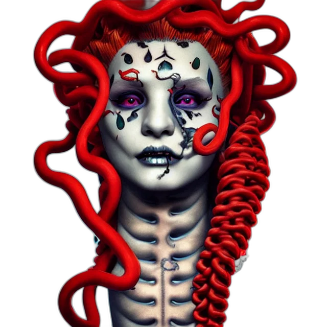 creature, jewelry, mask, hair transparent PNG cut-out