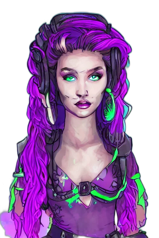 face, fantasy art, cyberpunk, concept art transparent PNG cut-out