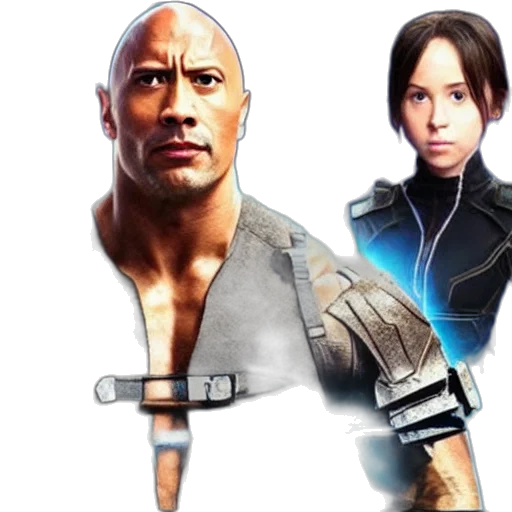 concept art, comic book art, dwayne, rock transparent PNG cut-out