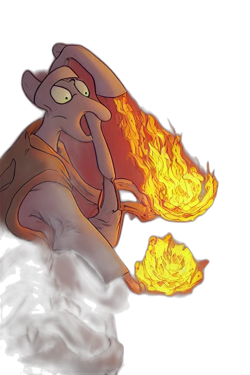 mask, jacket, staff, dragon transparent PNG cut-out