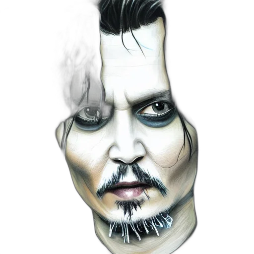 face, mask, hair, comic book art transparent PNG cut-out