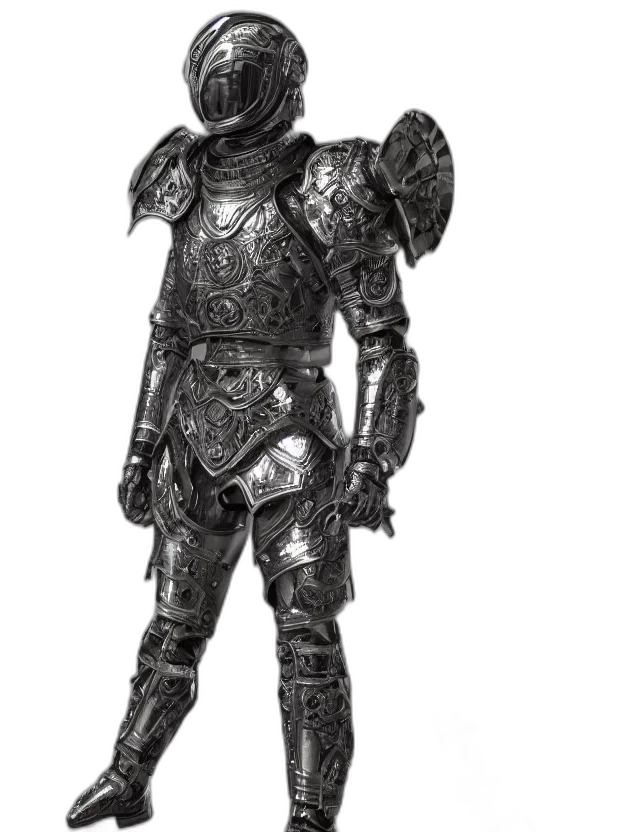 robot, sword, staff, mask transparent PNG cut-out