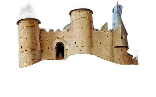 crown, building, dragon, sword transparent PNG cut-out