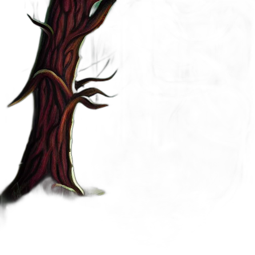 tree, staff, creature, crown transparent PNG cut-out