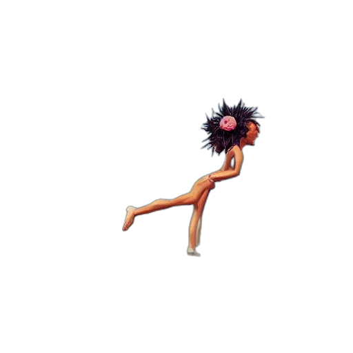 hair, creature, staff, crown transparent PNG cut-out