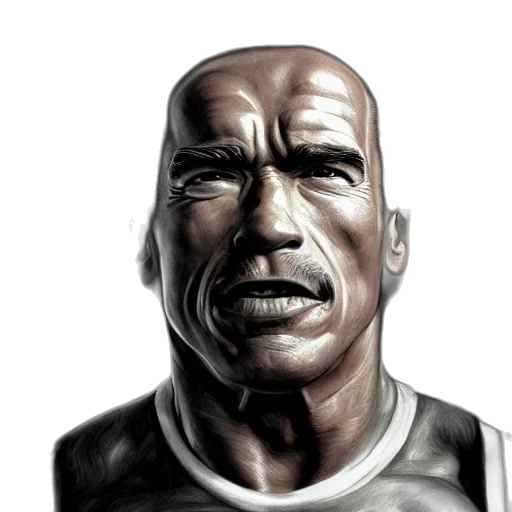 face, comic book art, photorealistic, 3d render transparent PNG cut-out