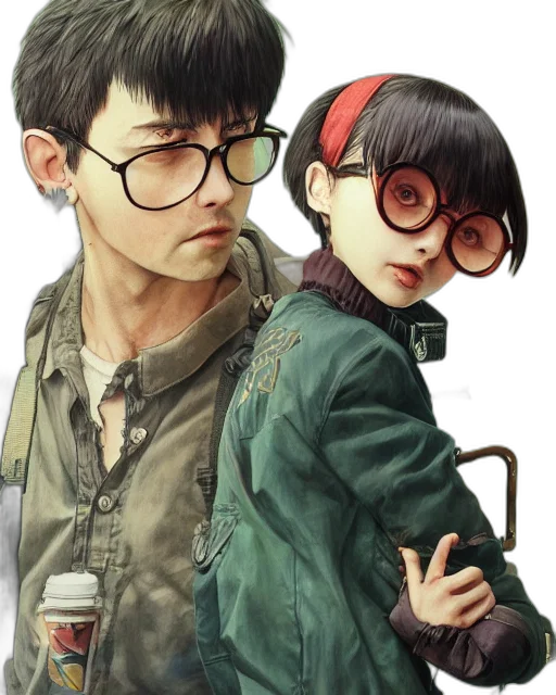jacket, comic book art, concept art, anime transparent PNG cut-out