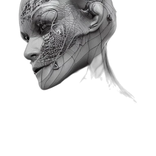 mask, face, robot, creature transparent PNG cut-out